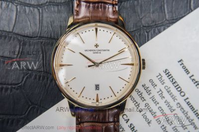 MK Factory Vacheron Constantin Patrimony 85180 White Face All Gold Case 40 MM Swiss 2450 Watch